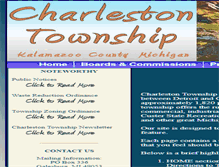 Tablet Screenshot of charlestontownship.org
